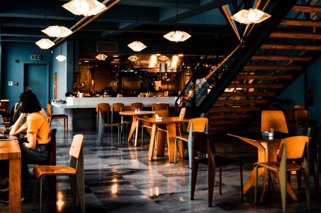 A quiet cosy cafe